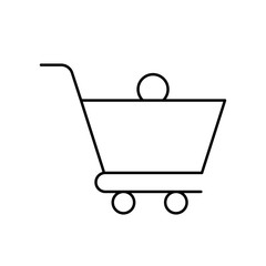 Shopping cart, gear, SEO icon. Simple line, outline vector elements of commerce icons for ui and ux, website or mobile application