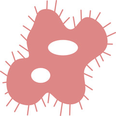 Corona Virus Vector. Bacteria, Microbes and Virus, sign and symbols in flat design health with elements for mobile concepts and web apps. Collection modern infographic logo and pictogram.