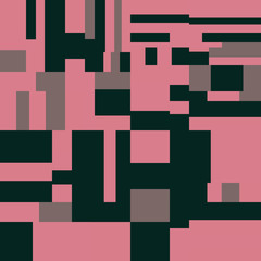 Pixel Background Abstract Geometric Brick Vector Art