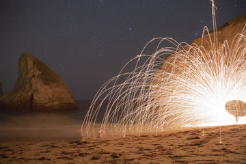 Sparks at the beach