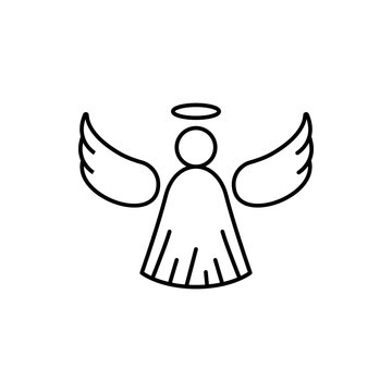 Angel, Christianity icon. Simple line, outline vector religion icons for ui and ux, website or mobile application