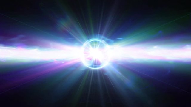 Video Background 2522: An event horizon shoots light (Loop).