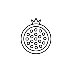 Pomegranate, fruit, Judaism icon. Simple line, outline vector religion icons for ui and ux, website or mobile application