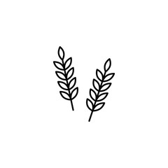 Grain, holiday of shavuot icon. Simple line, outline vector religion icons for ui and ux, website or mobile application