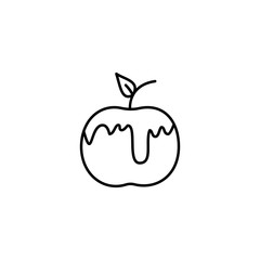 Apple, honey, Judaism icon. Simple line, outline vector religion icons for ui and ux, website or mobile application