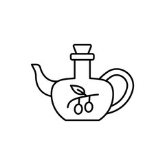 Olive oil pitcher, Judaism icon. Simple line, outline vector religion icons for ui and ux, website or mobile application