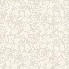 Printed roller blinds Christmas motifs Vector seamless beige floral pattern.