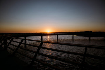Obraz premium sunset on the road