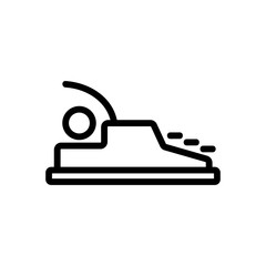 typewriter icon vector. Thin line sign. Isolated contour symbol illustration