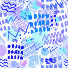 Geometric seamless pattern for fashion and wallpaper. Memphis style texture background. The pattern can be used for printing on paper or fabric, as well as for web design.