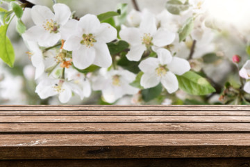 Empty old wooden table background