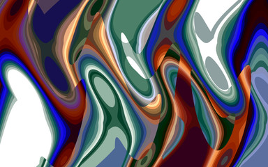 Waves abstract background with colorful lines