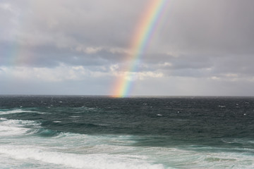Rainbow over the ocean, Sydney Australia