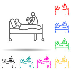 analysis results multi color style icon. Simple thin line, outline vector of hospital icons for ui and ux, website or mobile application
