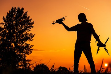 Fly Field Drone Flying