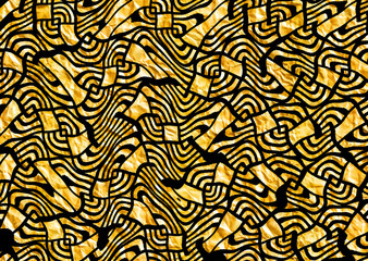 abstract golden geometric shapes texture