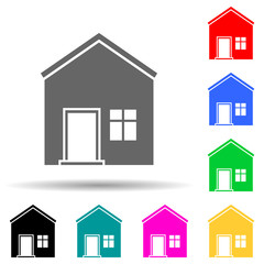 house multi color style icon. Simple glyph, flat vector of house icons for ui and ux, website or mobile application