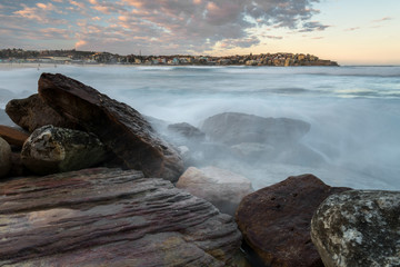 Bondi Beach at sunset, Sydney Australia