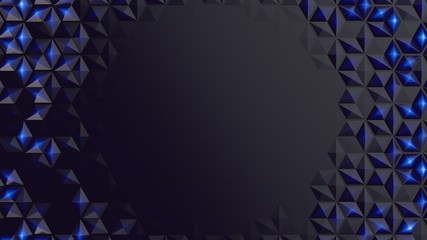 diamond abstract blue light 3d technology background