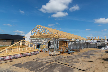 Family house under construction