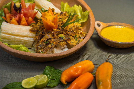 Peruvian food cecina shilpida cajabamba cajamarca