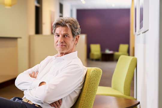 Portrait Of A Patient In Waiting Room Of A Medical Practice