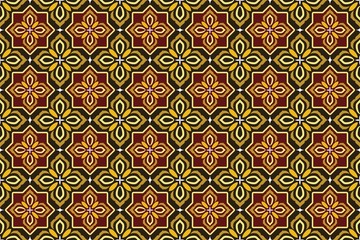 Seamless pattern with abstract geomatric vector, Simple Arabic Style Decoration