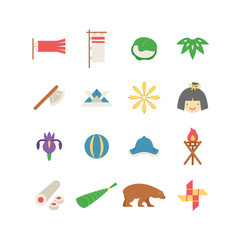 こどもの日のイラストアイコンセット