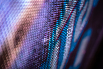 CloseUp LED blurred screen. LED soft focus background. abstract background ideal for design.