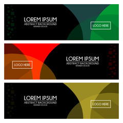 abstract Banner Templates background design vector