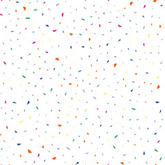Falling confetti, seamless pattern, festive background. Cover design. Happy christmas pattern. Festival decor. Textile print design. Isolated object. Colorful background vector. Paper texture.