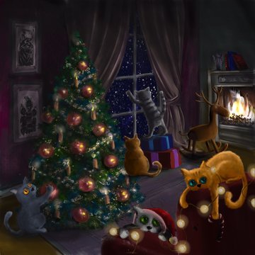 Xmas cats