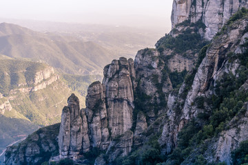 Fototapeta na wymiar Montserrat mountains