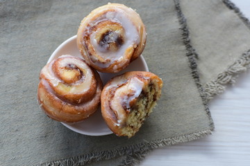 cinnamon rolls of cinnamon, sweet and freshly baked