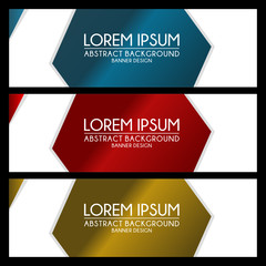 abstract Banner Templates background design vector