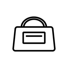 Fototapeta premium Baggage travel icon vector. Thin line sign. Isolated contour symbol illustration