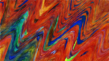 Contemporary abstraction wall art print, modern beautiful pattern background, fashion fantasy style oil painting artwork, volume brush strokes on canvas, colorful artistic print or poster