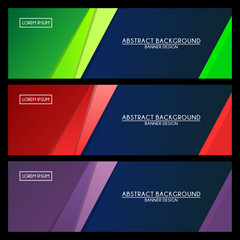 abstract Banner Templates background design vector