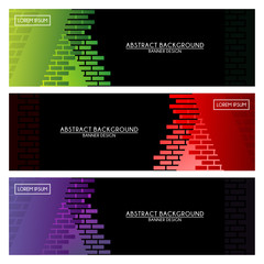 abstract Banner Templates background design vector