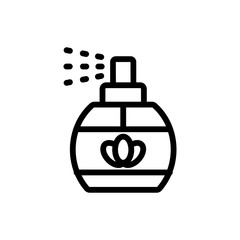 Lavender spray icon vector. Thin line sign. Isolated contour symbol illustration