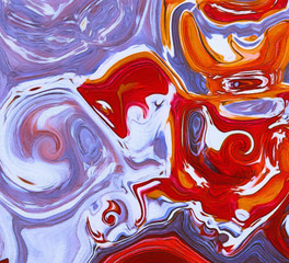 Psychedelic visual art abstract design pattern background, good for decorate banner, flyer, textile and fabric, canvas and paper print, craft hand drawn texture template, surreal form in bright colors