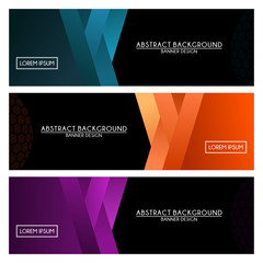abstract Banner Templates background design vector