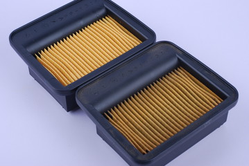 air filter on white background