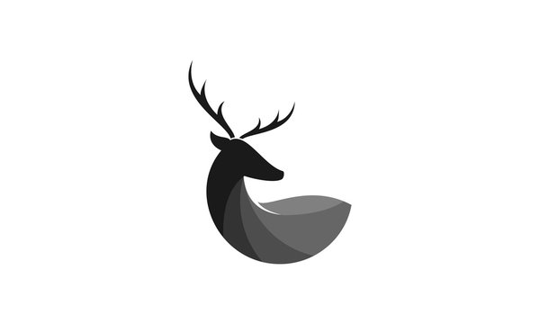 Deer simple luxury vector logo