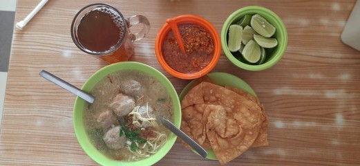 Special meat ball from Indonesia