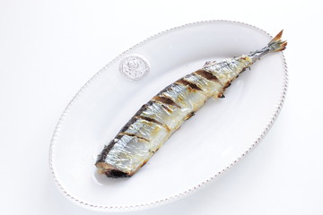 Grilled Pacific saury for Japanese food image