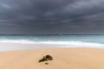 Overcast and Cloudy Morning Seascape