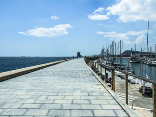 Obraz premium molo na jeziorze