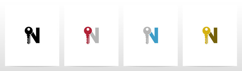 Key On Letter Logo Design N