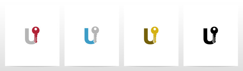 Key On Letter Logo Design U